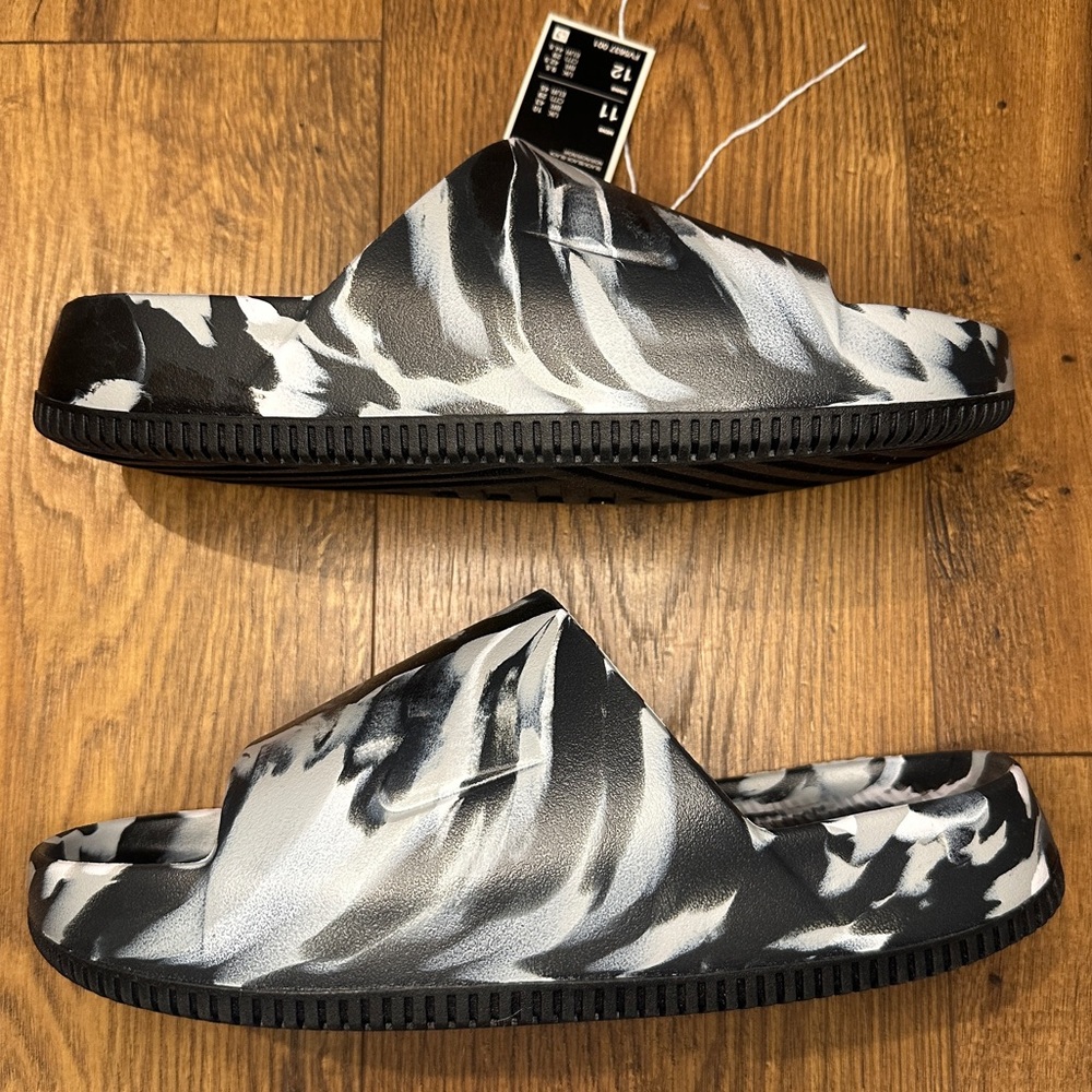 Nike Calm Slide SE - Marble Black Grey